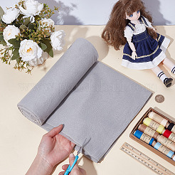 ポリエステル人形の皮の生地  服装アクセサリー  diyの枕の漫画のおもちゃのため  グレー  1500x1000mm&nbsp;DIY-WH0435-48E