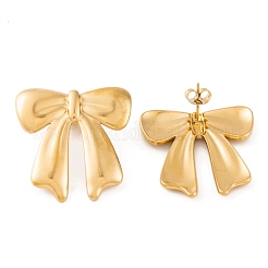 Ion Plating(IP) Bowknot 304 Stainless Steel Stud Earrings for Women&nbsp;EJEW-L272-026G-02