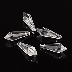 Faceted Glass Pendants&nbsp;X-GD14x37mmC01