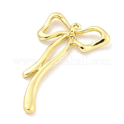ラックメッキ合金ペンダント  ちょう結びのチャーム  ゴールドカラー  45x26x3.5mm  穴：1.2mm&nbsp;LS-PALLOY-I221-10G