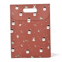 Christmas Themed Pattern Rectangle Kraft Paper Flip Bags&nbsp;CARB-L008-02L-01
