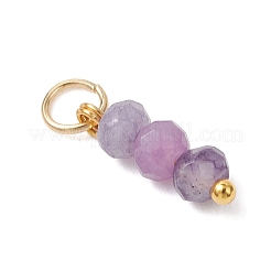 5Pcs 5 Colors Dyed Natural Malaysia Jade Pendants&nbsp;PALLOY-JF05175-01