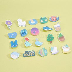 Acrylic Safety Brooches&nbsp;JEWB-FH0001-01