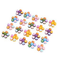 60Pcs 5 Colors Resin Cabochons&nbsp;RESI-BY0001-03