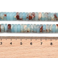 合成寿山石ビーズ連売り  ヒシビーズ  ディスク  8x3mm  穴：1.2mm  約119個/連  14.96''（38センチメートル）&nbsp;GG-CBA95C7-01B