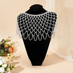 Rhinestone Long Tassel Shawl&nbsp;AJEW-WH0609-846