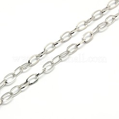 Tarnish Resistant 304 Stainless Steel Cable Chain Necklace Making&nbsp;STAS-A028-N091P