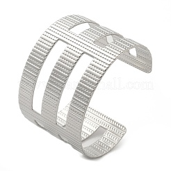 304 Stainless Steel Cuff Bangles for Women&nbsp;BJEW-M045-01P