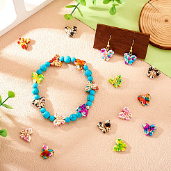 80Pcs 8 Colors Spray Painted Synthetic Turquoise Beads Strands&nbsp;G-TA0002-38
