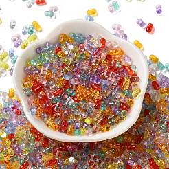 透明なアクリルビーズ  ピーナッツ  ミックスカラー  6x3.5x3mm  穴：1.2mm  約1470個/50g&nbsp;X-MACR-L010-02