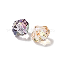 UV Plated Transparent Acrylic Beads&nbsp;OACR-P032-02M