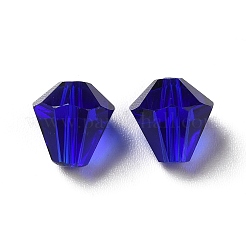 ガラス k9 ガラス  模造オーストリアクリスタルビーズ  多面カット  ダイヤモンド  ダークブルー  8x7.5mm  穴：0.9mm&nbsp;GLAA-H024-13A-15