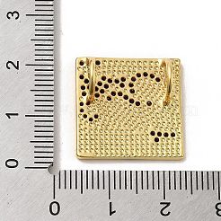 Brass Micro Pave Cubic Zirconia Pendants with Enamel&nbsp;KK-H458-07G-02