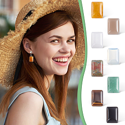 32Pcs 8 Styles Natural & Synthetic Mixed Gemstone Cabochons&nbsp;G-AR0005-67