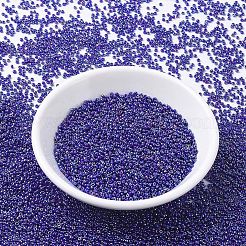 MIYUKIラウンドロカイユビーズ  日本製シードビーズ  11/0  (rr484) 不透明コバルト ABS  2x1.3mm  穴：0.8mm  約50000個/ポンド&nbsp;SEED-G007-RR0484
