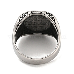 304ステンレスリング  シンボル  内径：19mm&nbsp;RJEW-B055-04AS-07