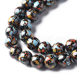 Spray Painted Non-magnetic Synthetic Hematite Beads Strands&nbsp;G-N337-06C