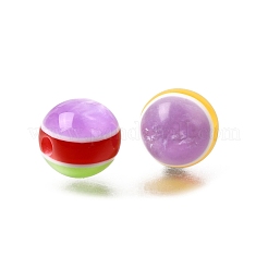 Transparent Resin Stripe Beads&nbsp;RE-CBA0A57-02