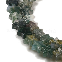Natural Moss Agate Beads Strands&nbsp;G-G085-B17-02