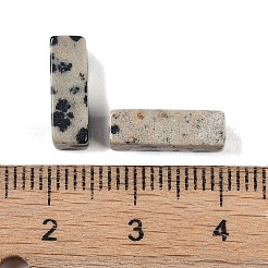天然ダルメシアンの碧玉ビーズ  直方体の  13x4x4mm  穴：1.4mm&nbsp;LS-G-G137-01N