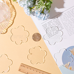 20Pcs Transparent Blank Acrylic Pendants&nbsp;TACR-SC0001-18