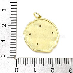 Rack Plating Brass Micro Pave Cubic Zirconia Pendants&nbsp;KK-D359-16G