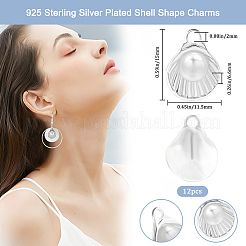 12Pcs Brass with Glass Pearl Charms&nbsp;KK-BBC0024-93