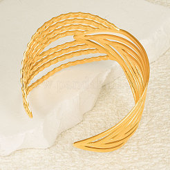 304 Stainless Steel Cuff Bangles for Women&nbsp;CO0249-2