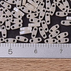 MIYUKIクォーターティラビーズ  日本製シードビーズ  2穴  （qtl2365)アンティークレースセイロン  5x1.2x1.9mm  穴：0.8mm  約4800個/100g&nbsp;SEED-J020-QTL2365