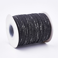 ポリエステルオーガンジーリボン  ブラック  3/8インチ（10mm） 約100ヤード/ロール（91.44m /ロール）&nbsp;SRIB-T003-14A