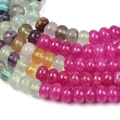 Natural Tiger Eye & Dyed White Jade & Fluorite & Synthetic Turquois Beads Strands&nbsp;G-Z135-C13