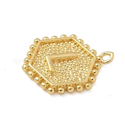 Brass Pendants&nbsp;KK-B126-01G-L