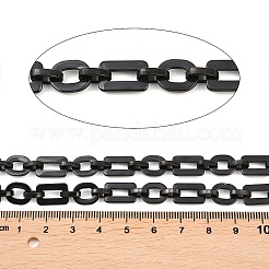 201 Stainless Steel Oval with Rectangle Link Chains&nbsp;CHS-F024-01A-EB