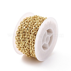 Brass Textured Cable Chains&nbsp;CHC-G016-08G