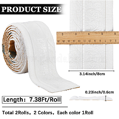 2Pcs 2 Styles Self-Adhesive XPE Grain Contact Paper&nbsp;DIY-CP0012-20C