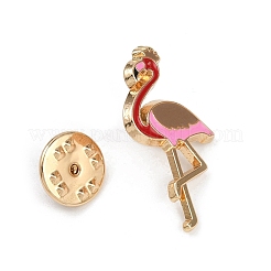 Flamingo Shape Enamel Pins&nbsp;JEWB-F039-06