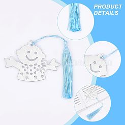 20Pcs 4 Style Stainless Steel Bookmarks&nbsp;OFST-CA0001-02A