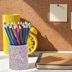 Sequins Plastic Eyebrow Pencil Storage Holder&nbsp;AJEW-WH20130-82F