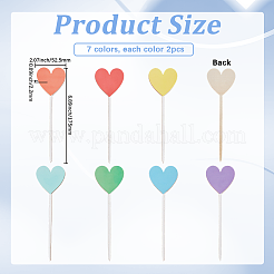 14Pcs Wooden Picks for Vase Decorations&nbsp;AJEW-SP0004-71C