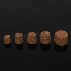 空のプラスチック試験チューブ  コルク栓付き  ビーズコンテナ  ウィッシングボトル  チューブ  透明  6x1.2cm&nbsp;CON-PW0001-019A
