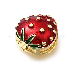 Brass Enamel Slide Charms&nbsp;KK-Z125-15B-G