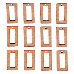 ウォールナットウッドペンダント20個  長方形  サドルブラウン  28x15x2.5mm  穴：1.8mm  20個/箱&nbsp;WOOD-CJ0001-21