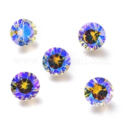 キュービックジルコニア尖底カボション  ファセットダイヤモンド形状  パラダイスシャイン  8x4.5mm&nbsp;ZIRC-H108-11C-001PS