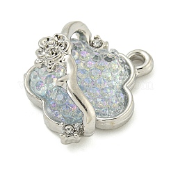 Alloy And Resin Pendants&nbsp;PALLOY-S029-01B-01