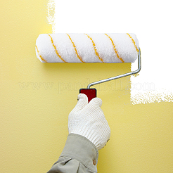 マイクロファイバーペイントローラーブラシ3本  壁画ツール  ホワイト  227x62.5mm&nbsp;DIY-GF0012-95