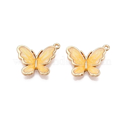 Rack Plating Alloy Enamel Pendants&nbsp;ENAM-N056-364KCG