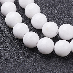 Natural Mashan Jade Round Beads Strands&nbsp;G-D263-6mm-XS01