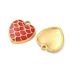 304 Stainless Steel Enamel Pendants&nbsp;STAS-B085-30G