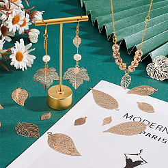 44Pcs 11 Style Brass Big Pendants&nbsp;KKC-PH0001-03