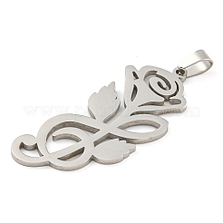 Non-Tarnish 304 Stainless Steel Pendants&nbsp;STAS-Z076-15P